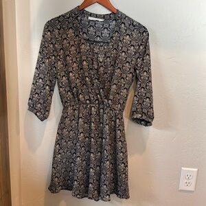 Lush women’s dress.  Blue and tan